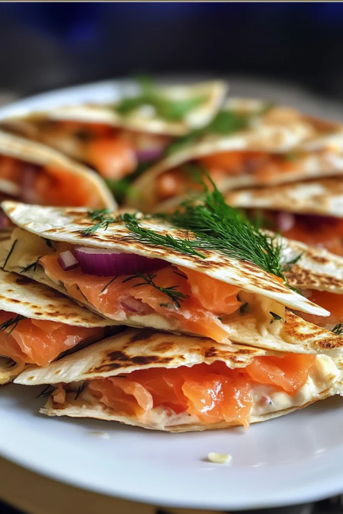 Smoked Salmon Mini Quesadillas